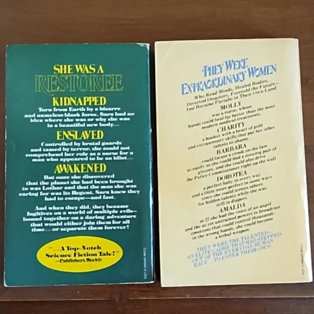 Anne McCaffrey 5 Books Vintage Fantasy Science Fiction Romance Space Travel